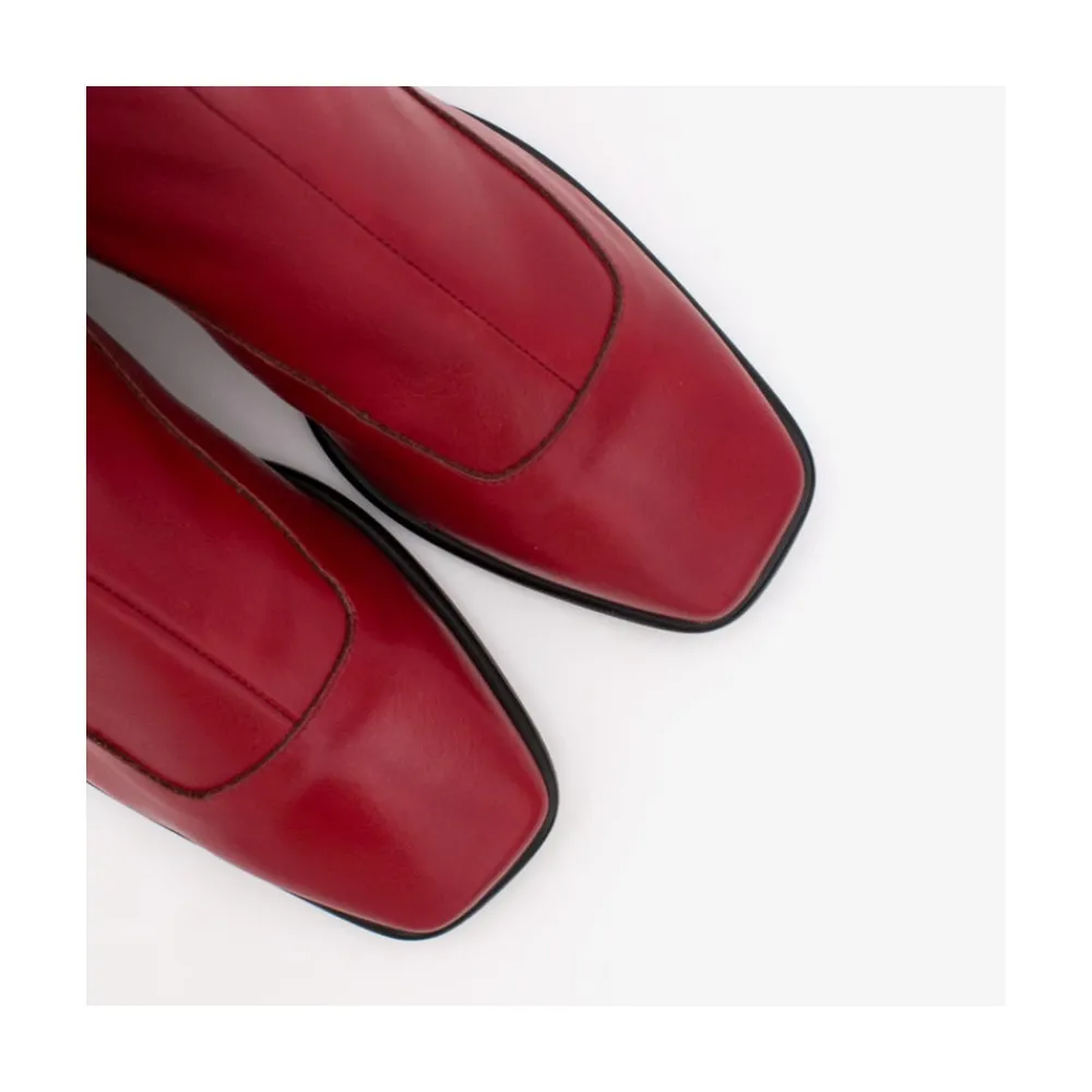 ANGEL ALARCON Enara - Woman Leather Ankle Boots With A Low And Comfortable Heel<Vrouwen Boots And Booties