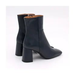 ANGEL ALARCON Enya - Leather Ankle Boots With Block Heel<Vrouwen Last Units