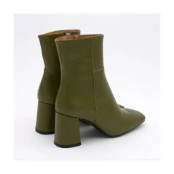 ANGEL ALARCON Enya - Leather Ankle Boots With Block Heel<Vrouwen Last Units