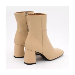 ANGEL ALARCON Enya - Leather Ankle Boots With Block Heel<Vrouwen Last Units