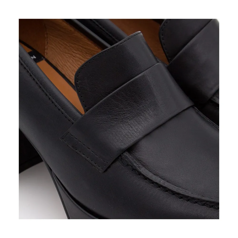 ANGEL ALARCON Gadea - Women S Leather Mocassin With Heel & Platform<Vrouwen Moccasins