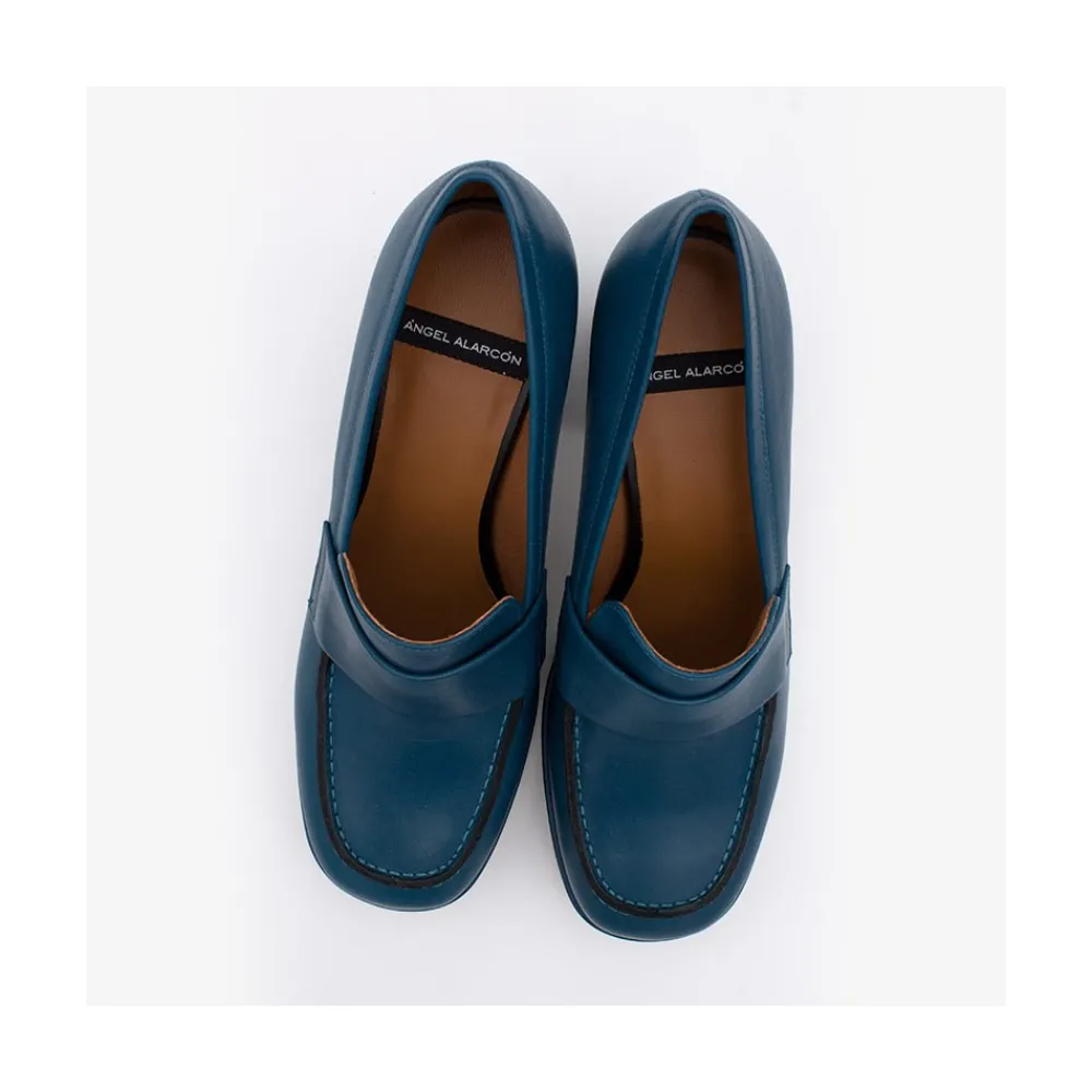 ANGEL ALARCON Gadea - Women S Leather Mocassin With Heel & Platform<Vrouwen Moccasins