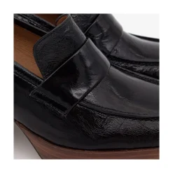 ANGEL ALARCON Gadea - Women S Leather Mocassin With Wood Heel & Platform<Vrouwen Moccasins