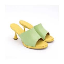 ANGEL ALARCON Galas - Heeled Mule With Padded Insole<Vrouwen Mules