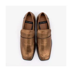 ANGEL ALARCON Graham - Women S Metallized Leather Moccasin<Vrouwen Metallized Shoes