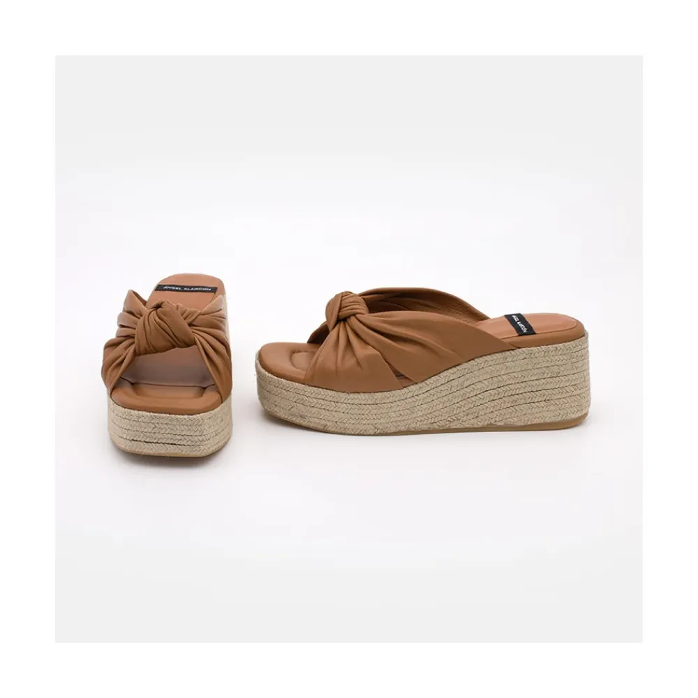ANGEL ALARCON Hardy - Leather Wedge Mule<Vrouwen Sandals