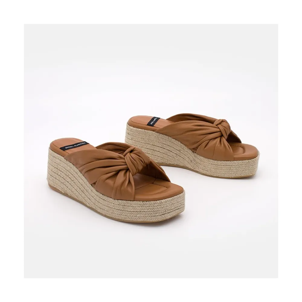 ANGEL ALARCON Hardy - Leather Wedge Mule<Vrouwen Sandals