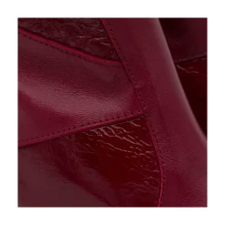 ANGEL ALARCON Ingrid - Leather Ankle Boots With Wood Block Heel & Platform<Vrouwen Last Units