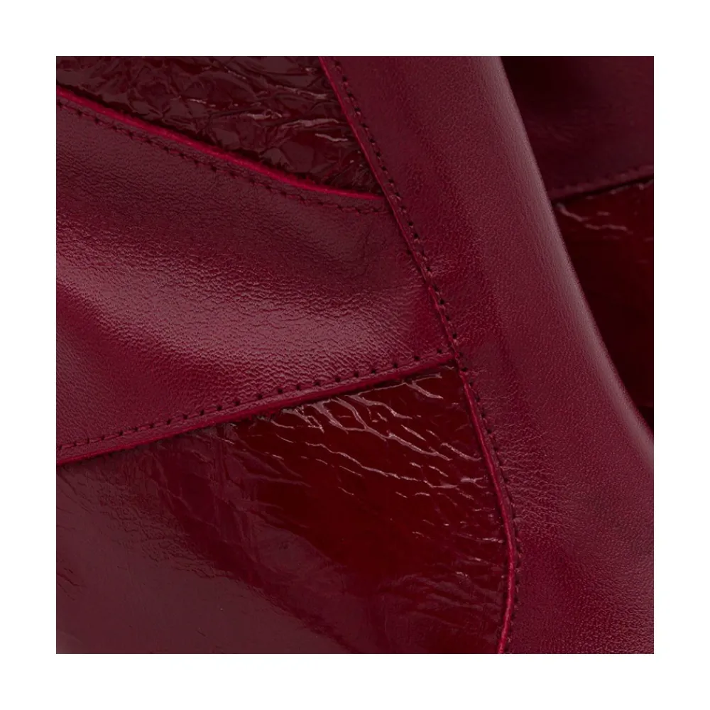 ANGEL ALARCON Ingrid - Leather Ankle Boots With Wood Block Heel & Platform<Vrouwen Last Units