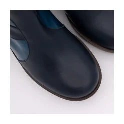 ANGEL ALARCON Ingrid - Leather Ankle Boots With Wood Block Heel & Platform<Vrouwen Last Units