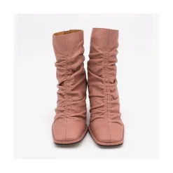 ANGEL ALARCON Janet - Wrinkled Leather Heeled Ankle Boots<Vrouwen Heeled Shoes
