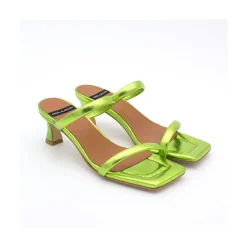 ANGEL ALARCON Jeanette - Metallized Padded Leather Sandal<Vrouwen Last Units