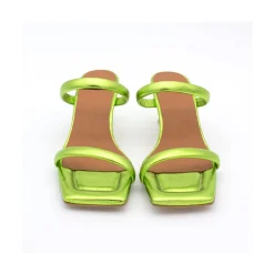 ANGEL ALARCON Jeanette - Metallized Padded Leather Sandal<Vrouwen Last Units