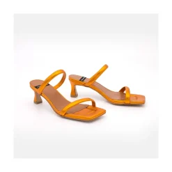 ANGEL ALARCON Jeanette - Metallized Padded Leather Sandal<Vrouwen Last Units