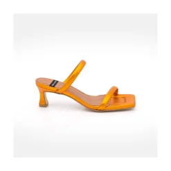 ANGEL ALARCON Jeanette - Metallized Padded Leather Sandal<Vrouwen Last Units