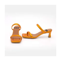ANGEL ALARCON Jeanette - Metallized Padded Leather Sandal<Vrouwen Last Units