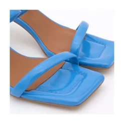 ANGEL ALARCON Jeanette - Shiny Texturized Padded Leather Sandal<Vrouwen Last Units