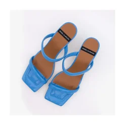 ANGEL ALARCON Jeanette - Shiny Texturized Padded Leather Sandal<Vrouwen Last Units