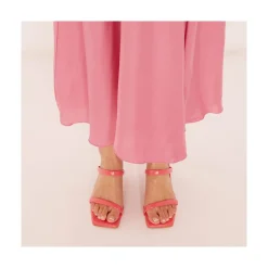 ANGEL ALARCON Jeanette - Shiny Texturized Padded Leather Sandal<Vrouwen Last Units