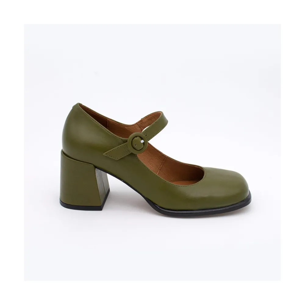 ANGEL ALARCON Jett - Block Heeled Mary Jane Shoes With Rounded Shapes<Vrouwen Last Units