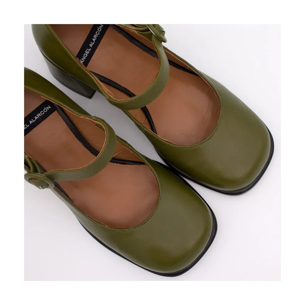 ANGEL ALARCON Jett - Block Heeled Mary Jane Shoes With Rounded Shapes<Vrouwen Last Units