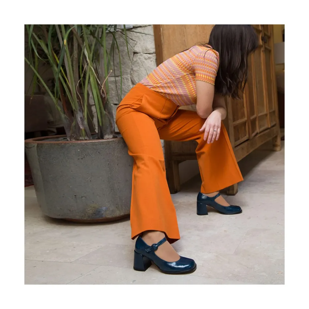 ANGEL ALARCON Jett - Block Heeled Mary Jane Shoes With Rounded Shapes<Vrouwen Last Units