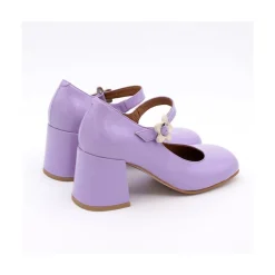 ANGEL ALARCON Jett Flower - Shiny Leather Mary Jane Shoes With Flower Buckle<Vrouwen Mary Jane