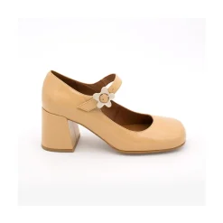 ANGEL ALARCON Jett Flower - Shiny Leather Mary Jane Shoes With Flower Buckle<Vrouwen Mary Jane