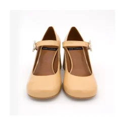 ANGEL ALARCON Jett Flower - Shiny Leather Mary Jane Shoes With Flower Buckle<Vrouwen Mary Jane
