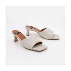 ANGEL ALARCON Kansas - Leather Foamed Heeled Mule<Vrouwen Mules
