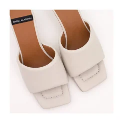 ANGEL ALARCON Kansas - Leather Foamed Heeled Mule<Vrouwen Mules
