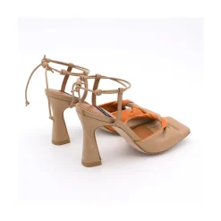 ANGEL ALARCON Karyn - Leather High Heel Sandals With Padded Insole<Vrouwen Sandals