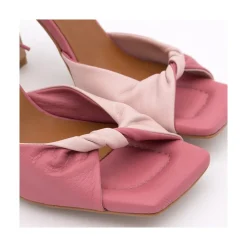 ANGEL ALARCON Karyn - Leather High Heel Sandals With Padded Insole<Vrouwen Sandals