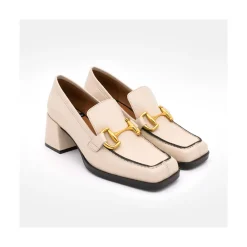 ANGEL ALARCON Kiski - Leather Block Heel Women S Moccasin<Vrouwen Last Units