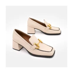 ANGEL ALARCON Kiski - Leather Block Heel Women S Moccasin<Vrouwen Last Units