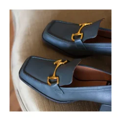 ANGEL ALARCON Kiski - Leather Block Heel Women S Moccasin<Vrouwen Last Units
