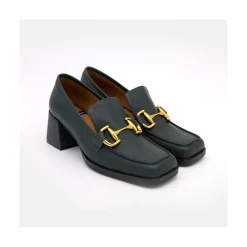 ANGEL ALARCON Kiski - Leather Block Heel Women S Moccasin<Vrouwen Last Units
