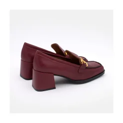 ANGEL ALARCON Kiski - Leather Block Heel Women S Moccasin<Vrouwen Last Units
