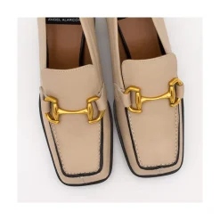 ANGEL ALARCON Kiski - Leather Block Heel Women S Moccasin<Vrouwen Last Units