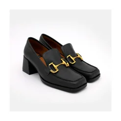 ANGEL ALARCON Kiski - Leather Block Heel Women S Moccasin<Vrouwen Last Units