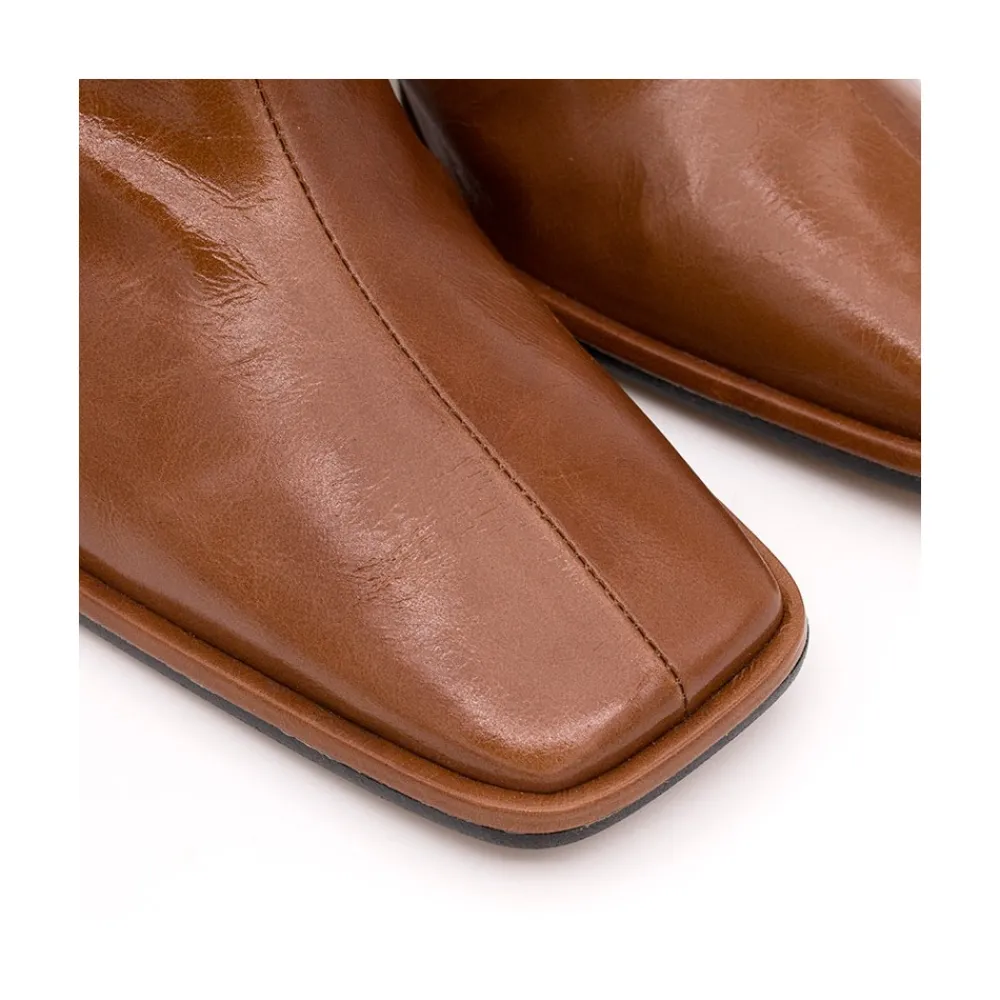ANGEL ALARCON Lauryn - Leather Ankle Boots With A Metallic Ornament<Vrouwen Last Units