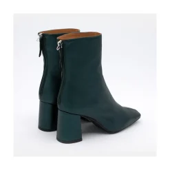 ANGEL ALARCON Lauryn - Leather Ankle Boots With A Metallic Ornament<Vrouwen Metallized Shoes