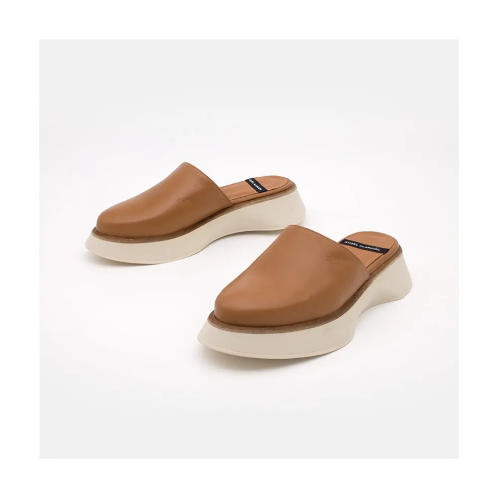 ANGEL ALARCON Leslie - Leather Platforms Mules<Vrouwen Last Units