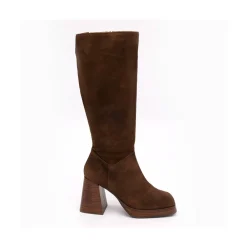 ANGEL ALARCON Liberia - Suede Boots With Block Heel And Platform<Vrouwen Last Units