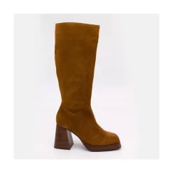 ANGEL ALARCON Liberia - Suede Boots With Block Heel And Platform<Vrouwen Last Units