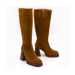ANGEL ALARCON Liberia - Suede Boots With Block Heel And Platform<Vrouwen Last Units