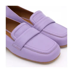 ANGEL ALARCON Lisa - Leather Rounded Toe Leather Woman Mocassin<Vrouwen Ballerinas