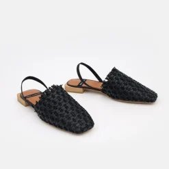 ANGEL ALARCON Liza - Raffia Slingback Flats<Vrouwen Last Units