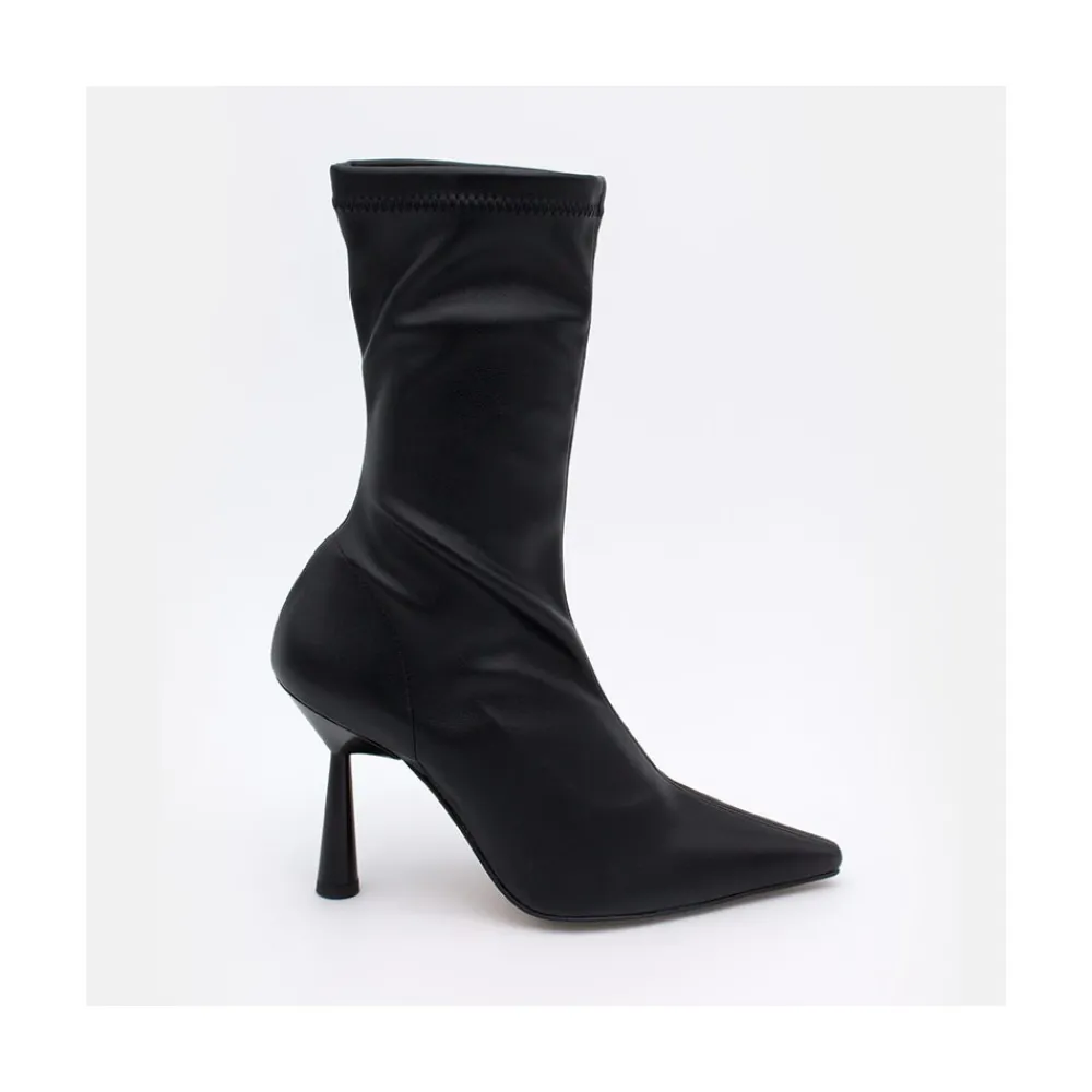ANGEL ALARCON Lori - Stretch Ankle Boot With High Heel And Pointed Toe<Vrouwen Heeled Shoes