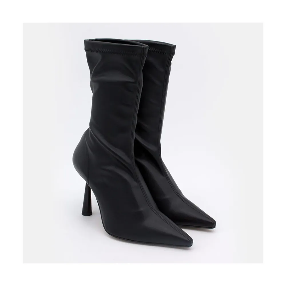 ANGEL ALARCON Lori - Stretch Ankle Boot With High Heel And Pointed Toe<Vrouwen Heeled Shoes